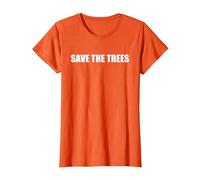 Save the Trees T-Shirt, Women, Orange, 3X-Large