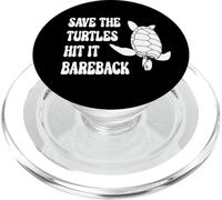 Save The Turtles Hit It Bareback. PopSockets PopGrip for MagSafe