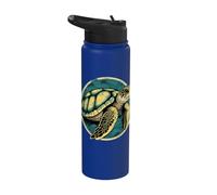 Save The Turtles Ocean Awareness Stainless Steel Insulated Water Bottle