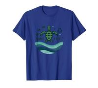 Save The Turtles Ocean Conservation Eco-Friendly T-Shirt, Men, Royal Blue, Medium