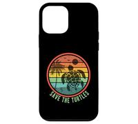 Save the Turtles Retro Vintage Cute Sea Turtle Lover Theme Case for iPhone 12 mini