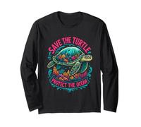 Save the Turtles Save the Ocean Environmental Care Awareness Long Sleeve T-Shirt