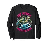 Save the Turtles Save the Ocean Environmental Care Awareness Long Sleeve T-Shirt