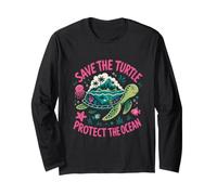 Save the Turtles Save the Ocean Environmental Care Awareness Long Sleeve T-Shirt
