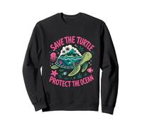 Save the Turtles Save the Ocean Environmental Care Awareness Sweatshirt