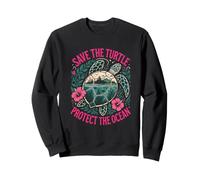 Save the Turtles Save the Ocean Environmental Care Awareness Sweatshirt