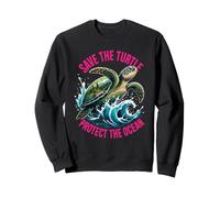 Save the Turtles Save the Ocean Environmental Care Awareness Sweatshirt