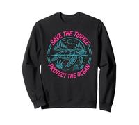 Save the Turtles Save the Ocean Environmental Care Awareness Sweatshirt