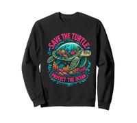 Save the Turtles Save the Ocean Environmental Care Awareness Sweatshirt