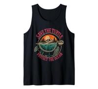 Save the Turtles Save the Ocean Environmental Care Awareness Tank Top