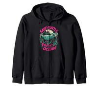 Save the Turtles Save the Ocean Environmental Care Awareness Zip Hoodie