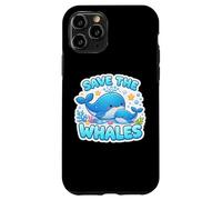 Save The Whales Lover Earth Day Environment Ecology Cute Kid Case for iPhone 11 Pro