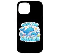 Save The Whales Lover Earth Day Environment Ecology Cute Kid Case for iPhone 15