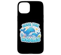 Save The Whales Lover Earth Day Environment Ecology Cute Kid Case for iPhone 15 Plus