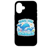 Save The Whales Lover Earth Day Environment Ecology Cute Kid Case for iPhone 16