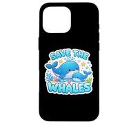 Save The Whales Lover Earth Day Environment Ecology Cute Kid Case for iPhone 16 Pro Max