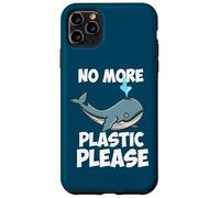 Save The Whales No More Plastic Please Blue Whale Case for iPhone 11 Pro Max