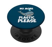 Save The Whales No More Plastic Please Blue Whale PopSockets Adhesive PopGrip