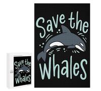Save The Whales Orca Kille, 1000 PCS Challenging Puzzle for Adults, Winter Gift, for Screen-Free Relaxation at Home
