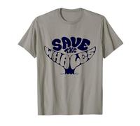 Save The Whales Vintage Retro Environmentalist T-Shirt