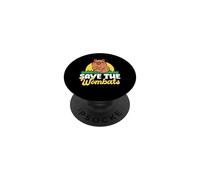 Save The Wombats Funny Animal Lover Cute Marsupial PopSockets Adhesive PopGrip