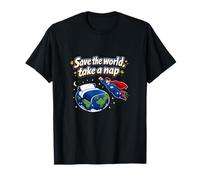 Save The World, take a nap Superhero Pajama Graphic T-Shirt