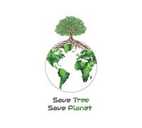 Save tree save planet: Notebook earth day with cute design for nature lover ,so show everyone how you love and respect your mother earth .