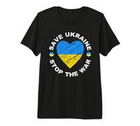 Save Ukraine Stop The War Peace for The Ukrainian People Premium T-Shirt