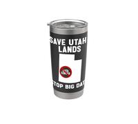 Save Utah Lands Stop Big Data Anti Data Center Protest Stainless Steel Insulated Tumbler