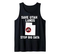 Save Utah Lands Stop Big Data Anti Data Center Protest Tank Top
