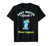 Save Water Drink Blue Lagoon Cocktail T-Shirt