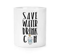 Save Water Drink Gin Makeup Brush Pencil Pot