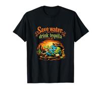 Save Water Drink Tequila Wild West Wisdom Graphic T-Shirt