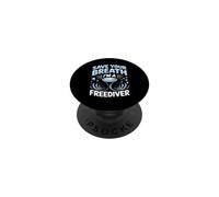 Save Your Breath I'm a Freediver Scuba Diving PopSockets Adhesive PopGrip