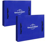 SaveAMatt Mattress Bags for Moving 2 Pack - Extra Thick & Durable Queen Mattress Cover for Moving - Reusable Waterproof Tarp Mattress Protector (82’’x62’’x15’’ Queen Size)