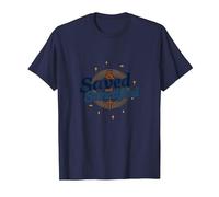 Saved and Sanctified: Inspirational Christian Faith Gift T-Shirt, Men, Navy, 4XL