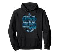 Saved Baptism Bible Verse Blessed To Be Baptized Christian Pullover Hoodie