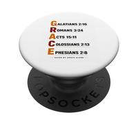 Saved by Grace Alone Aesthetic Faith Elegant Christian Grace PopSockets Adhesive PopGrip
