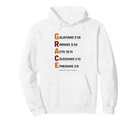 Saved by Grace Alone Aesthetic Faith Elegant Christian Grace Pullover Hoodie