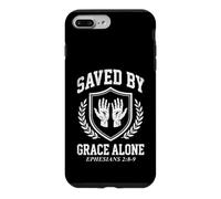 Saved By Grace Alone Ephesians 28-9 Christian Faith Shield Case for iPhone 7 Plus/8 Plus