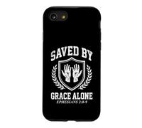 Saved By Grace Alone Ephesians 28-9 Christian Faith Shield Case for iPhone SE (2020) / 7/8