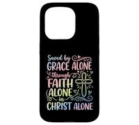 Saved by Grace Alone Solas for Christian Women Case for iPhone 15 Pro