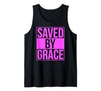 Saved by Grace Bible Verse Women Ephesians Scripture Faith Tank Top