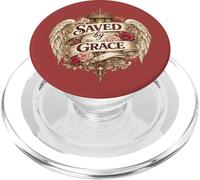 Saved By Grace Christian Angel Inspiring Ephesians 2:8 Item PopSockets PopGrip for MagSafe