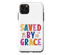 Saved By Grace Christian Faith Cross Design Case for iPhone 11 Pro Max