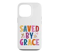 Saved By Grace Christian Faith Cross Design Case for iPhone 13 Pro