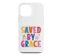 Saved By Grace Christian Faith Cross Design Case for iPhone 13 Pro Max