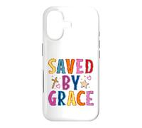 Saved By Grace Christian Faith Cross Design Case for iPhone 17