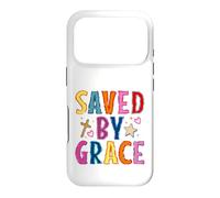 Saved By Grace Christian Faith Cross Design Case for iPhone 17 Pro