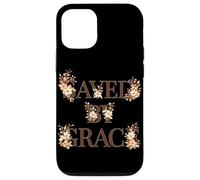 Saved By Grace Christian Floral Faith Jesus Worship God Case for iPhone 12/12 Pro